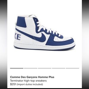 Nike x comme des garcons homme plus  Nike navy Size :EU 40